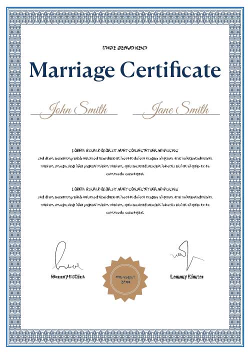 Alabama Marriage Certificate 