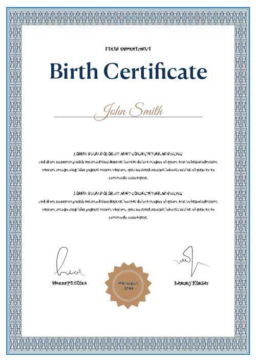 Alabama Birth Certificate 